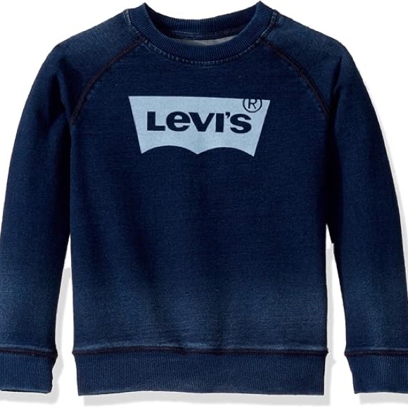 Levi's Other - Levi's Batwing Logo Crewneck Sweatshirt washed Blue Size Youth Large